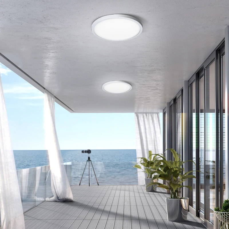 MARPOU-lámparas de techo LED para sala de estar, ultrafinas, color blanco frío, 9W, 13W, 18W, 24W, accesorio de iluminación, luces de techo para dormitorio y cocina