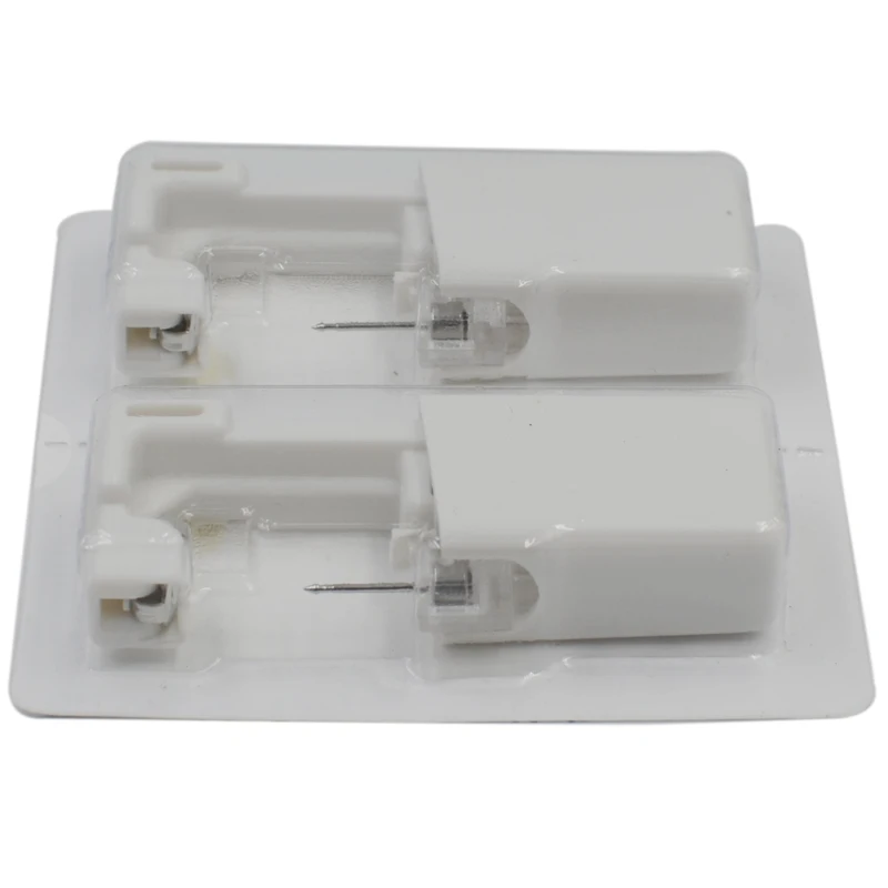 24 unids/caja unidad de pistola para Piercing en la oreja desechable, herramienta de perforación estéril segura, Kit de máquina, Mini pendiente de 3mm, joyería para niños y adultos, venta al por mayor