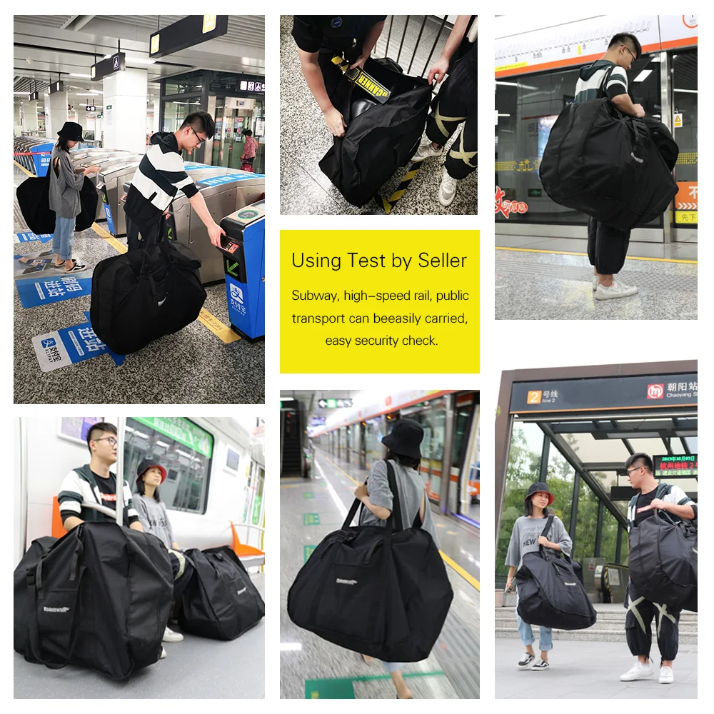 Rhinowalk-Bolsa de transporte para bicicleta plegable de 26 pulgadas, estuche portátil para ciclismo, accesorios de viaje, caja de bicicleta