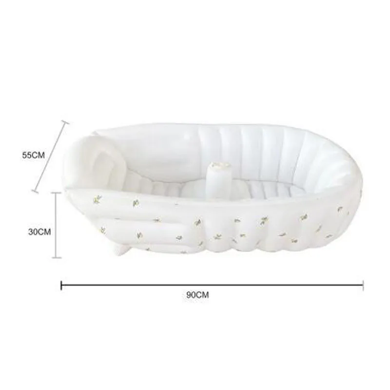 Silla de bañera inflable multifuncional de PVC para bebé, taburete de baño plegable de oso bonito