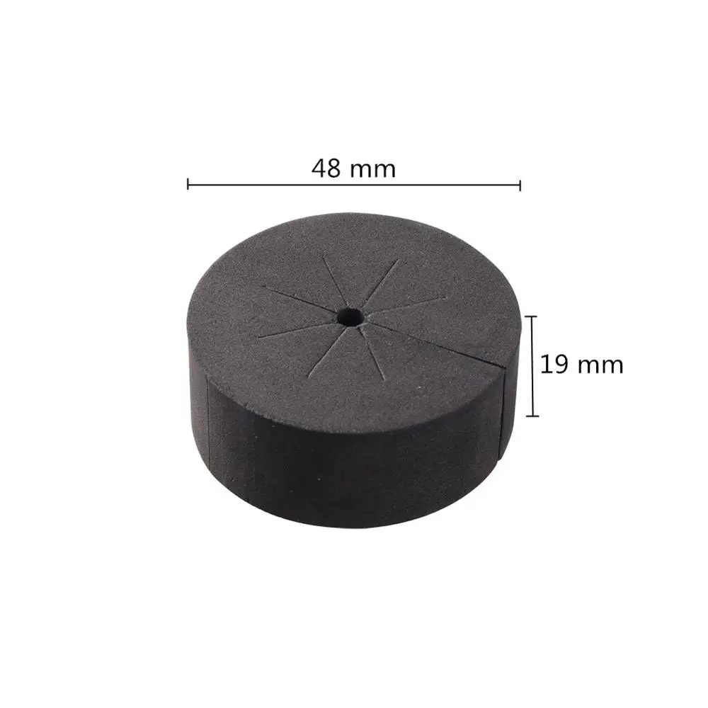 Collares de neopreno negro de 30 piezas, 48mm x 19mm, sistema hidropónico, esponja de cultivo, germinación de plantas de jardín, clones de siembra