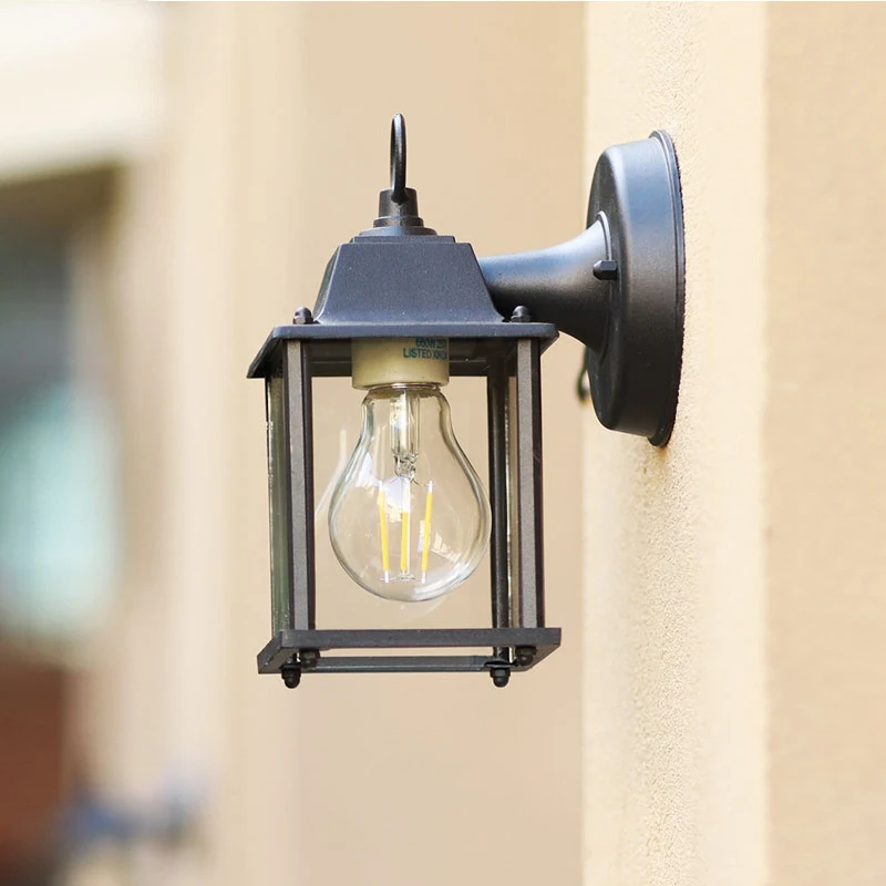 Lámpara de pared Led Retro de estilo europeo, iluminación impermeable para exteriores, Villa, hogar, decoración, luz de pared, patio, pasillo, porche