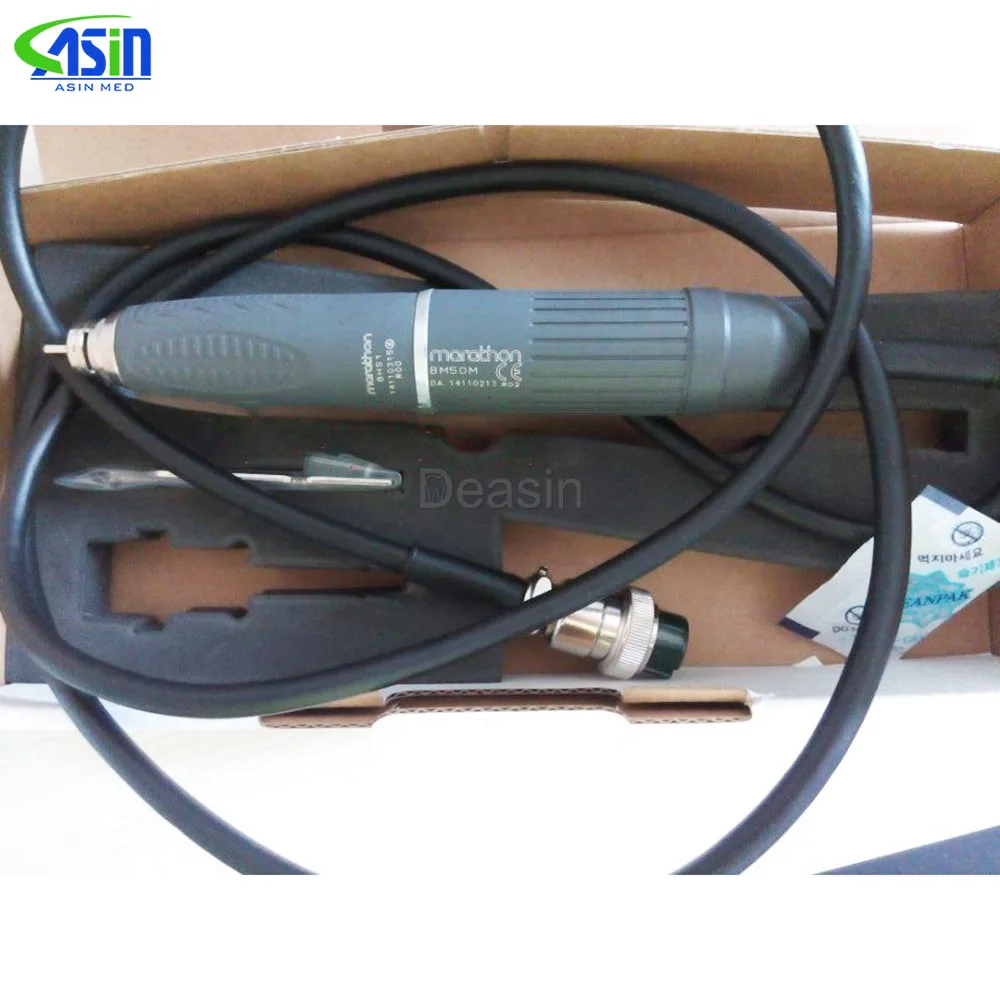 Micromotor sin escobillas BM50M, pieza de mano de MARATHON para laboratorio Dental de 50000 RPM