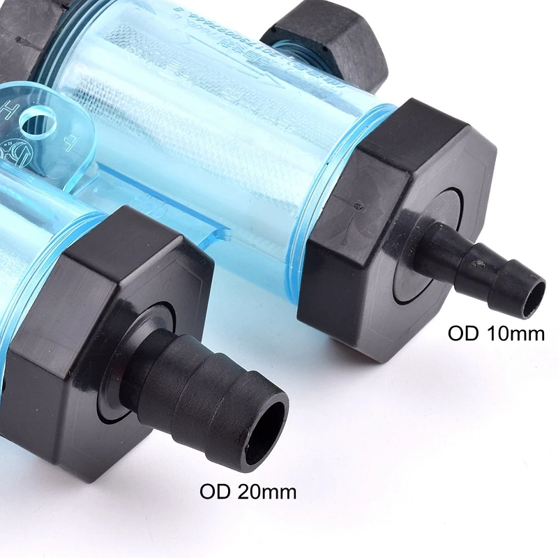 Filtro de manguera de agua de 8mm ~ 25mm, accesorios de riego para jardín, pulverizador para acuario, tanque de peces, filtro de tubería de agua suave, taza, filtro de freno de coche, 1 ud.