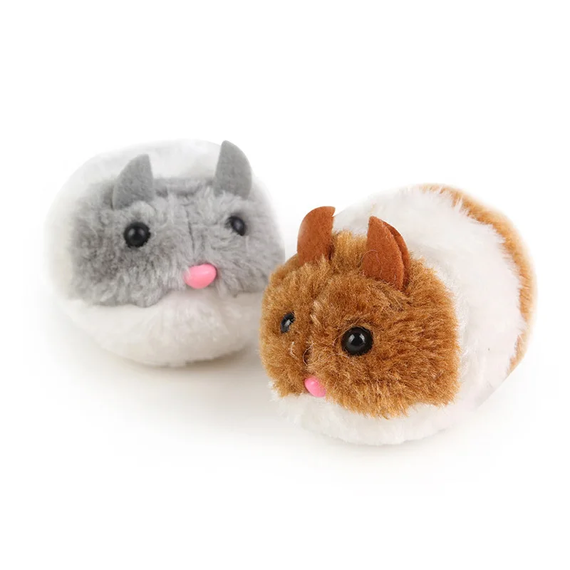 Juguetes para gatos con ratón bonito, suministros para gatos, juguete de peluche con movimiento para sacudir, ratón para mascotas, gatito, ratón pequeño de peluche divertido, juguetes interactivos para gatos