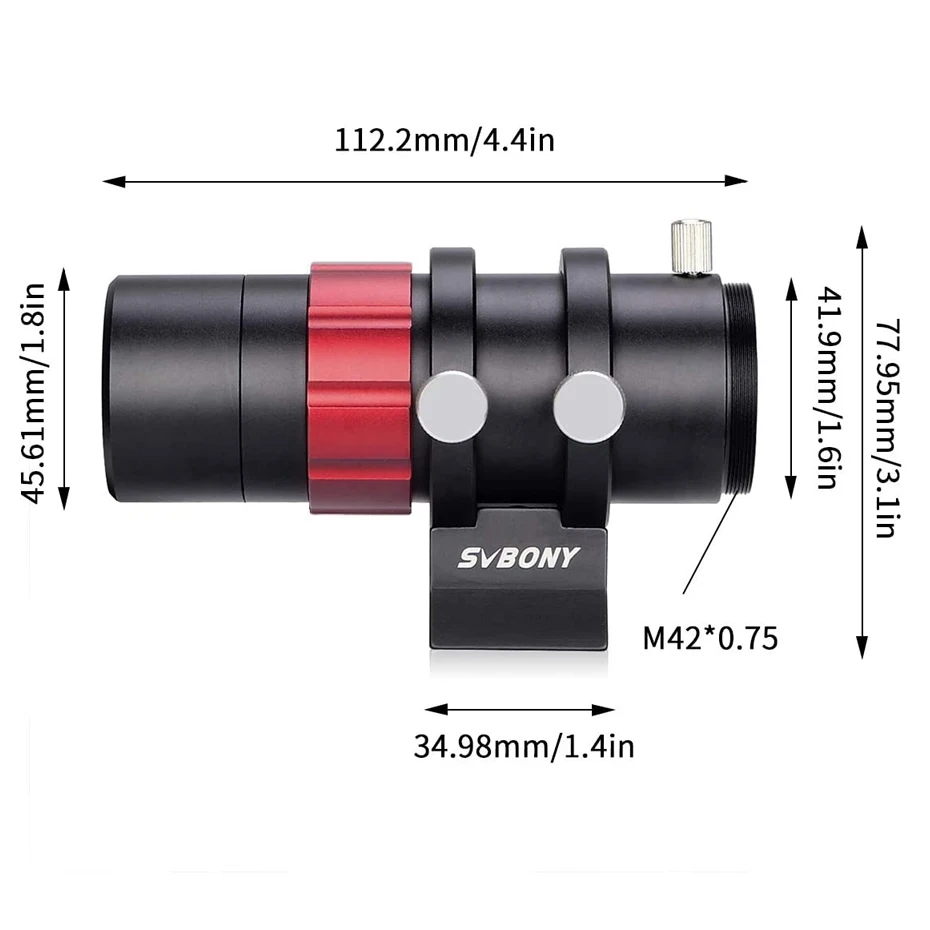 SVBONY-mira guía para cámaras de guía automática, dispositivo compacto, Ultra-Mini, SV165, 30mm, f/4, SV305, ZWO