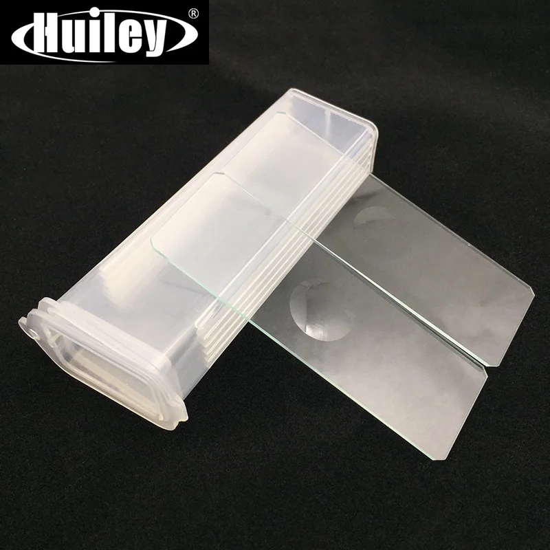 Microscopio cóncavo único reutilizable para laboratorio, portaobjetos de vidrio en blanco, consumibles de laboratorio para muestras de líquido, venta al por mayor, 5 piezas, 7103