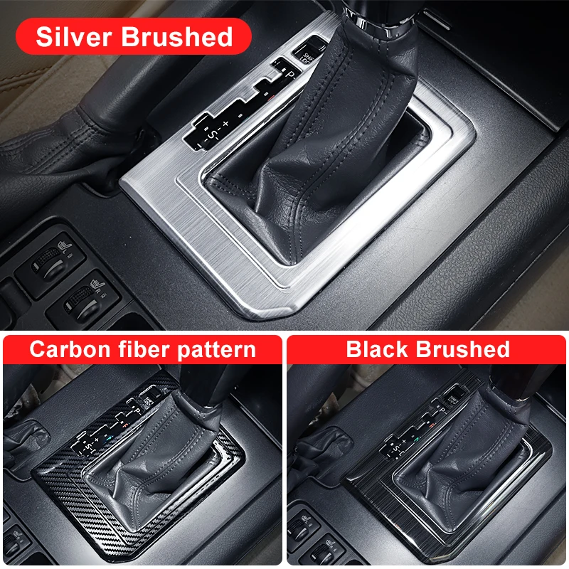 Cubierta de transmisión para Toyota Land Cruiser Prado 150 Lc150 Fj150, Panel de engranaje de Control, accesorios de decoración, modificación, 2017-2010 Mango de caja de cambios 2016 2015 2014 2013 2012 2011