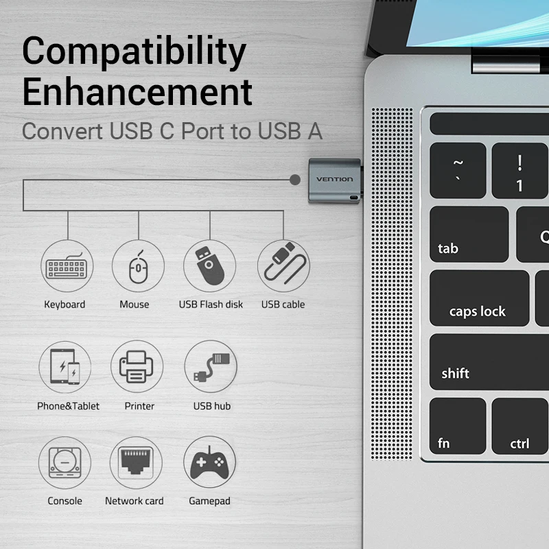 Vention-Adaptador USB tipo C macho a USB 3,0 2,0 hembra, Cable OTG para Macbook Pro, Huawei Mate 30, Samsung S10