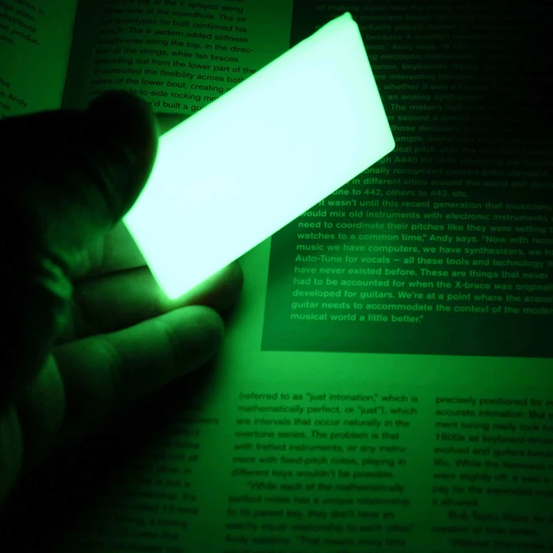 Accesorios TEC que brillan en la oscuridad, luz guía, embrión, parche duradero de moral BEACON, marcador Universal