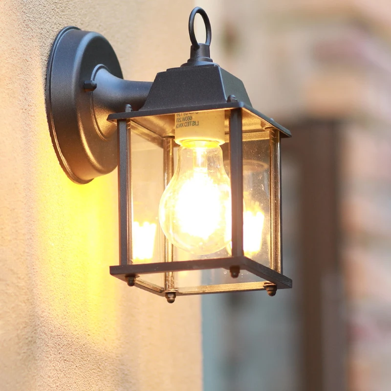 Lámpara de pared Led Retro de estilo europeo, iluminación impermeable para exteriores, Villa, hogar, decoración, luz de pared, patio, pasillo, porche