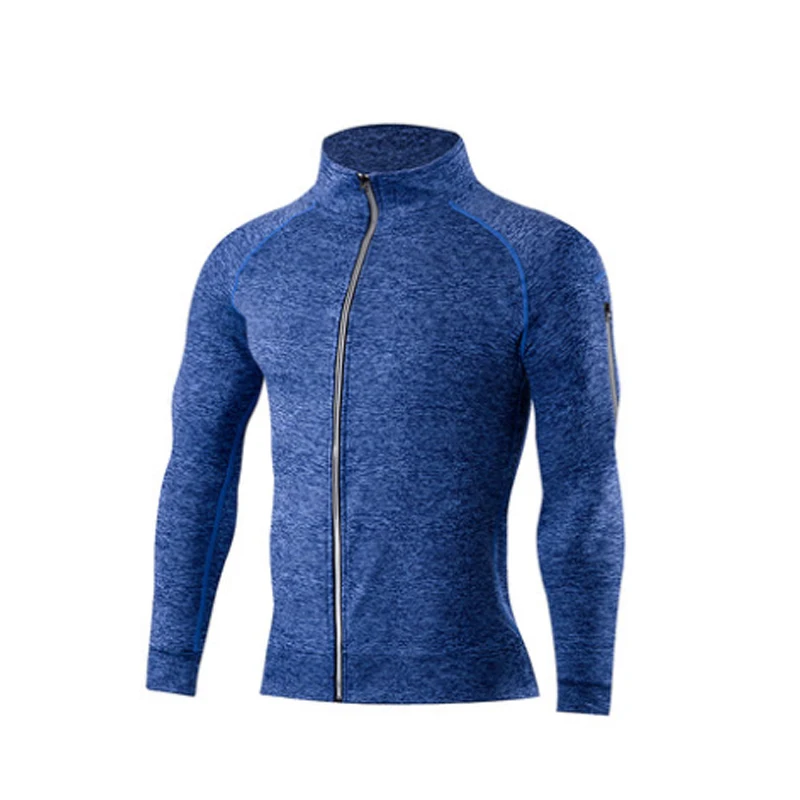 Chaqueta de entrenamiento para correr para hombre, abrigo de entrenamiento con cremallera, ropa deportiva, manga larga, sudadera para correr, ropa de gimnasio, equipo de fitness