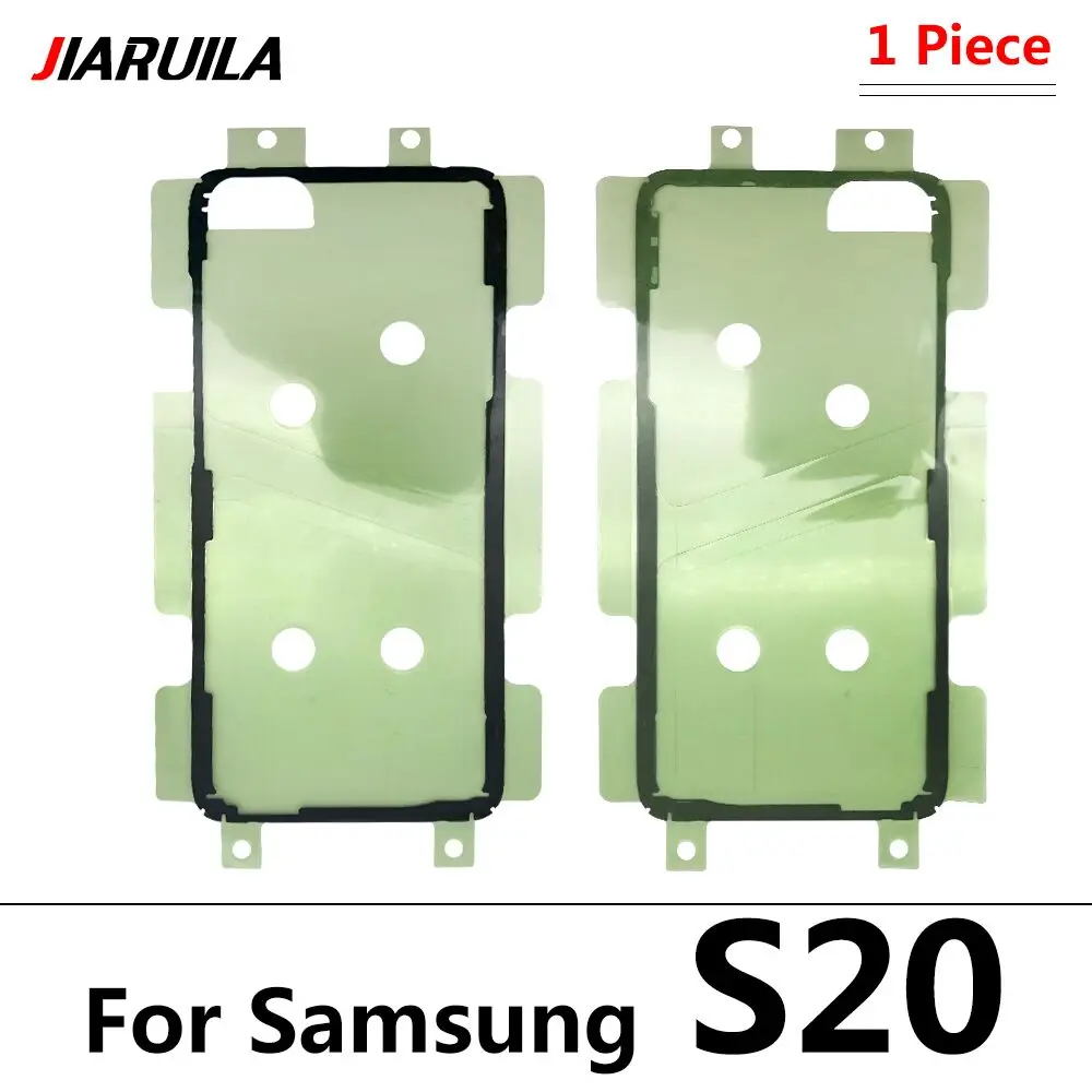 Cubierta trasera para batería, pegatina para puerta, cinta adhesiva impermeable para Samsung S10 S10E S20 S21 S22 S23 Plus Ultra Fe