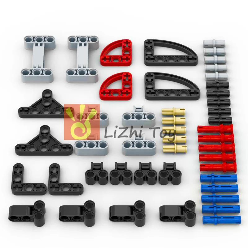 Piezas de alta tecnología, juego de pines de ejes cruzados, MOC Friends, ladrillos, accesorios de bloques de construcción, coche mecánico DIY, juguetes compatibles a granel