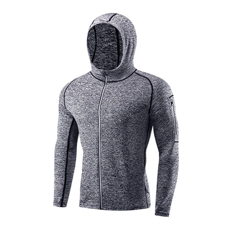 Chaqueta de entrenamiento para correr para hombre, abrigo de entrenamiento con cremallera, ropa deportiva, manga larga, sudadera para correr, ropa de gimnasio, equipo de fitness