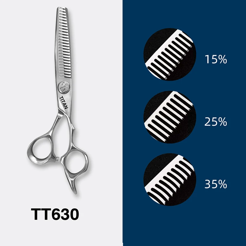 Titan - Tijeras de Peluquería Profesionales de 6 Pulgadas para Cortar el Cabello