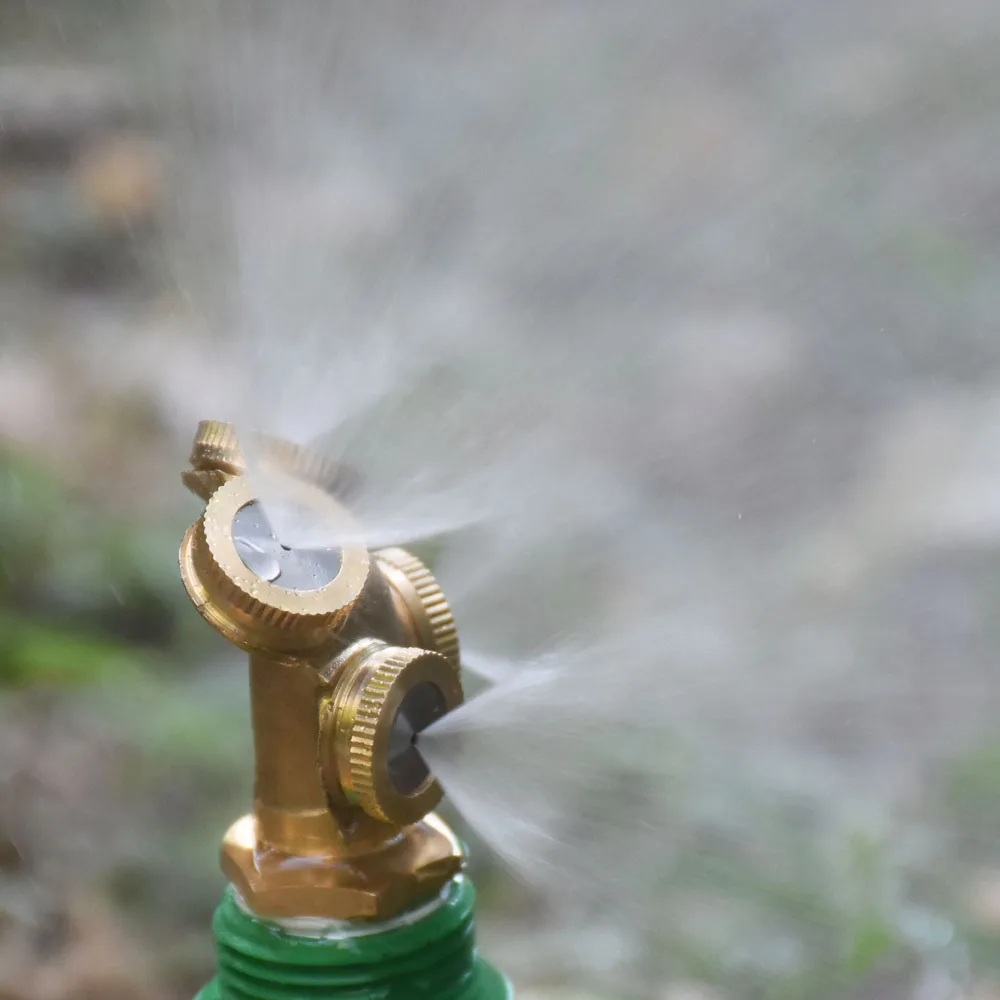 Boquilla rociadora de latón para jardín, rociador de agua de riego de jardín con 1/2/3/4 orificios para atomización de pesticidas, 1/4 ", 1/2", 3/4"