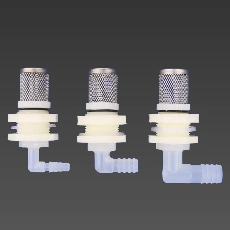 1 unidad de juntas de codo de tanque de peces de acuario de acero inoxidable de 20mm, conectores de drenaje de tanque de agua, junta de manguera de riego de jardín