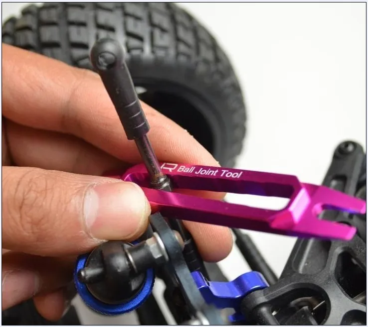 Yeah Racing-Herramienta de ajuste de barra de amarre, removedor de extremo de bola de aluminio para Traxxas trx4 Axial Scx10 4 4,8 5 5,8 6mm, piezas de coche Rc con extremo de bola
