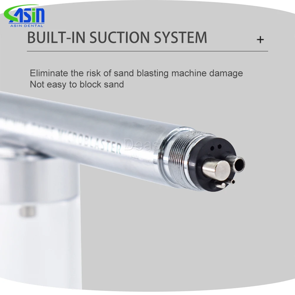 DEASIN Herramienta Dental 2 en 1: Microblaster de Óxido de Aluminio y Pulidor por Abrasión de Aire con Pulverización de Agua