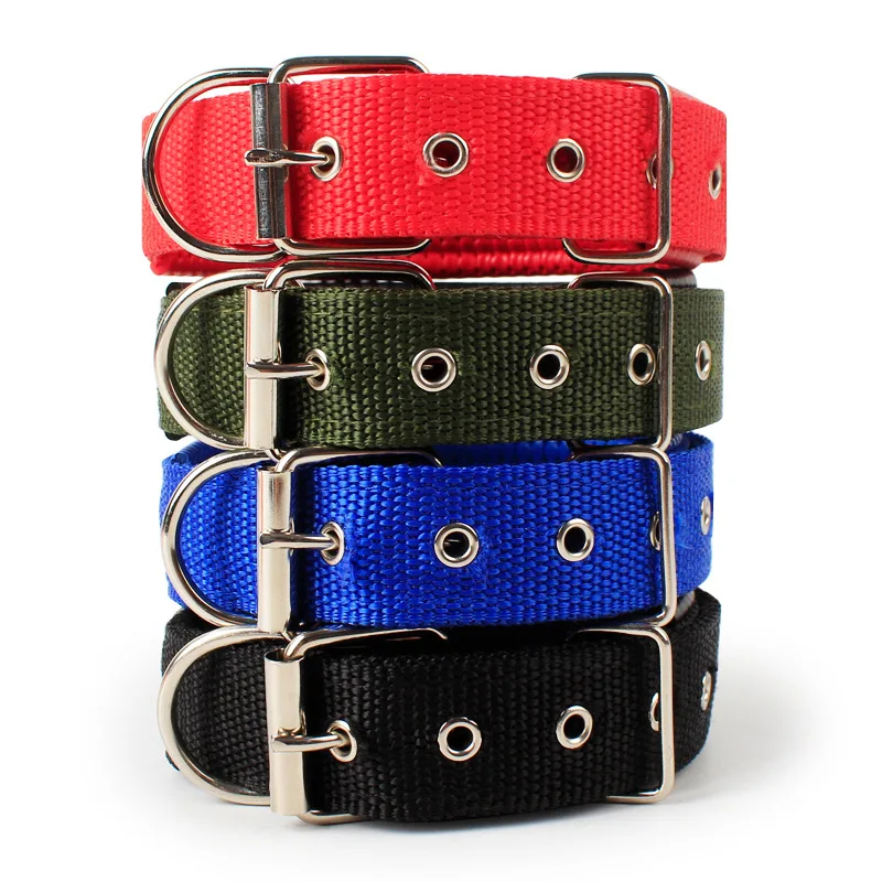 Collar ajustable de algodón suave para perros y gatos, accesorios para perros y gatos, collares para perros pequeños y grandes, tamaño Golden Retriever Dulldog S-XL