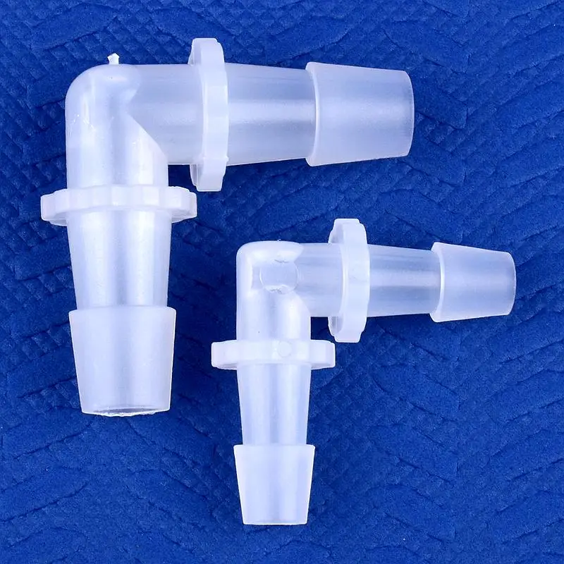 Conectores de codo PP de 5 ~ 200 piezas, accesorios de aireador de bomba de aire, juntas de manguera médica de riego, tanque de peces de acuario, Pagoda, 1,6 ~ 11,1mm