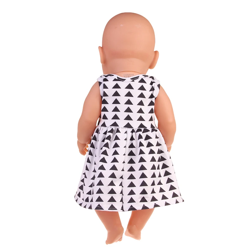 Nuevo Ropa para muñeca bebé nacida de 43 cm, vestido con sombrero para muñecas BJD de 18 pulgadas 1/3, ropa interior de calcetín blanco para niña