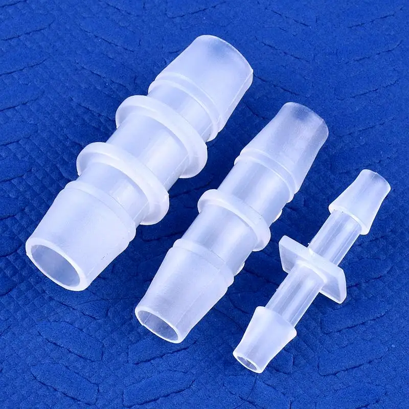 Conectores directos de plástico PP de 1,6 ~ 15,8mm, bomba de aire para tanque de acuario, manguera aireadora, junta de Pagoda, accesorios de tubería de agua de riego, 5 ~ 200 Uds.