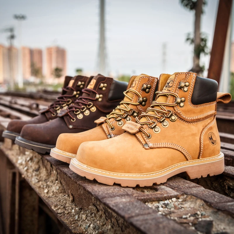 KOWM Zapatos de senderismo de cuero para hombre, impermeables, tácticos, para desierto, botas de caza, botas de nieve, zapatillas con forro de piel, zapatos de trekking para mujer