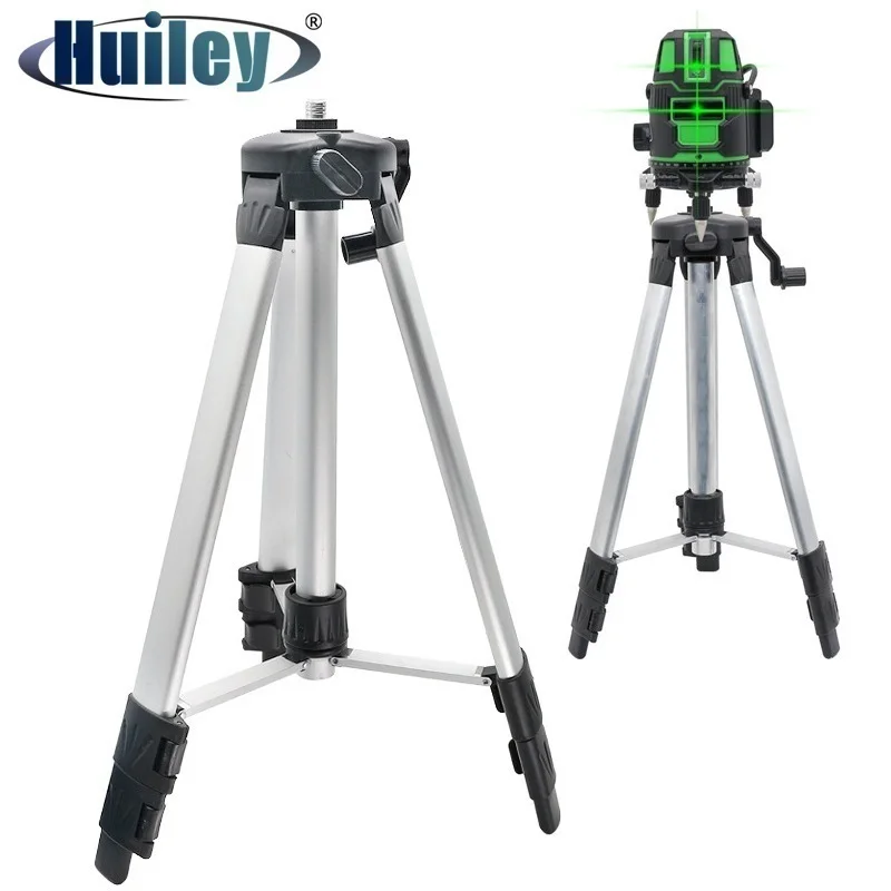 Trípode para nivel láser, altura ajustable de 1200mm, rosca de montaje de 5/8 pulgadas, soporte de trípode de aleación de acero, accesorios de nivel láser