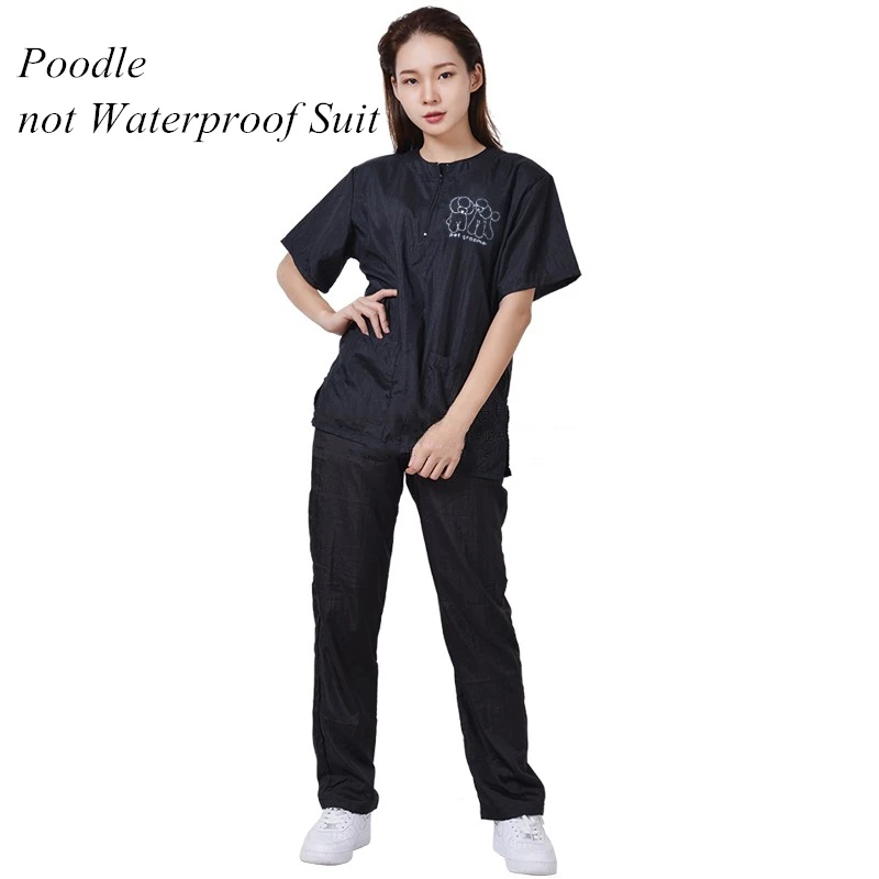 Traje de peluquero para mascotas, uniforme impermeable, corte de pelo para mascotas, transpirable, suave, conjunto de monos de esteticista, bata Pro Groomer G0708, S/M/L/XL/3XL