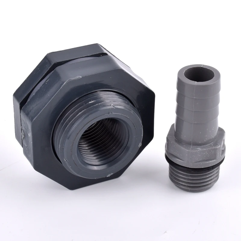 Conector de tanque de agua de PVC de 1/2 "a 8mm ~ 16mm, conjunto directo de Pagoda, sistema de riego de jardín, juntas de manguera de silicona, junta de tanque de acuario