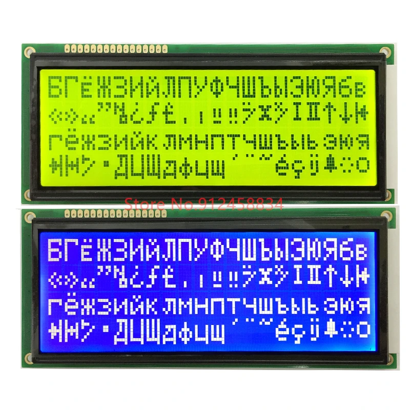 Fuente cirílica rusa de gran tamaño 20x4 2004 o módulo de pantalla LCD en inglés, 146x62,5mm, envío gratis en lugar de ACM2004F-FL-YBH-02