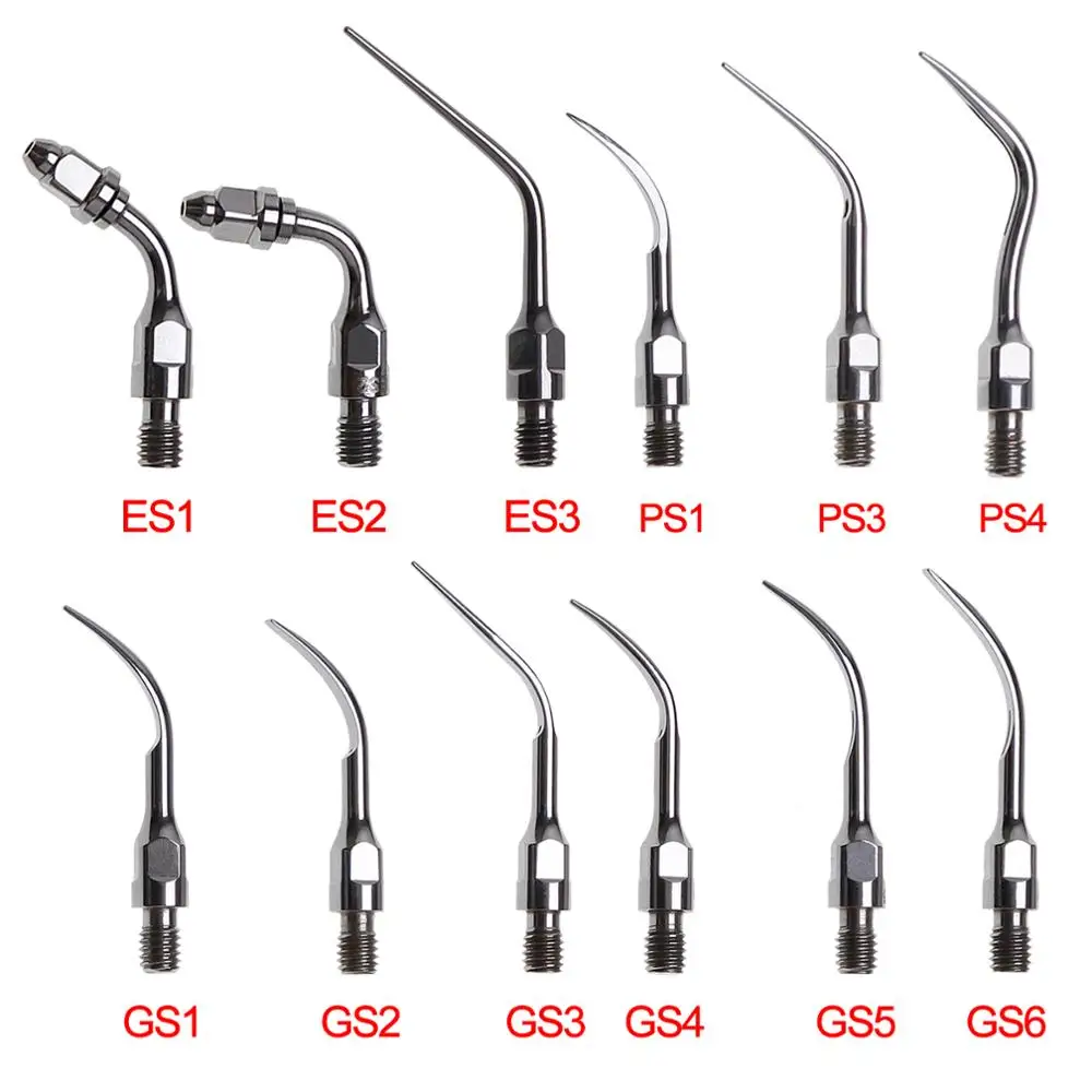 Escalador piezoeléctrico ultrasónico Dental, escalador, Punta Endo Perio, ajuste SIRONA, escarificador, certificado CE, 12 tipos de embalaje, 5 unidades