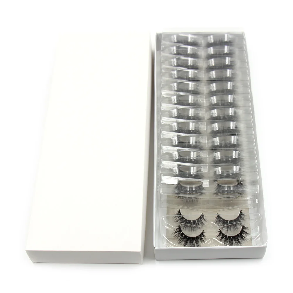 LEHUAMAO 30/60/100 pares de pestañas de visón sin caja pestañas de visón 3D pestañas postizas cortas de visón Natural a granel pestañas de maquillaje sin crueldad