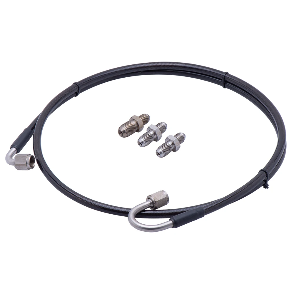 Kit completo de línea de embrague inoxidable, cilindro maestro a esclavo con accesorios An3 para 06-15 Honda Civic Si