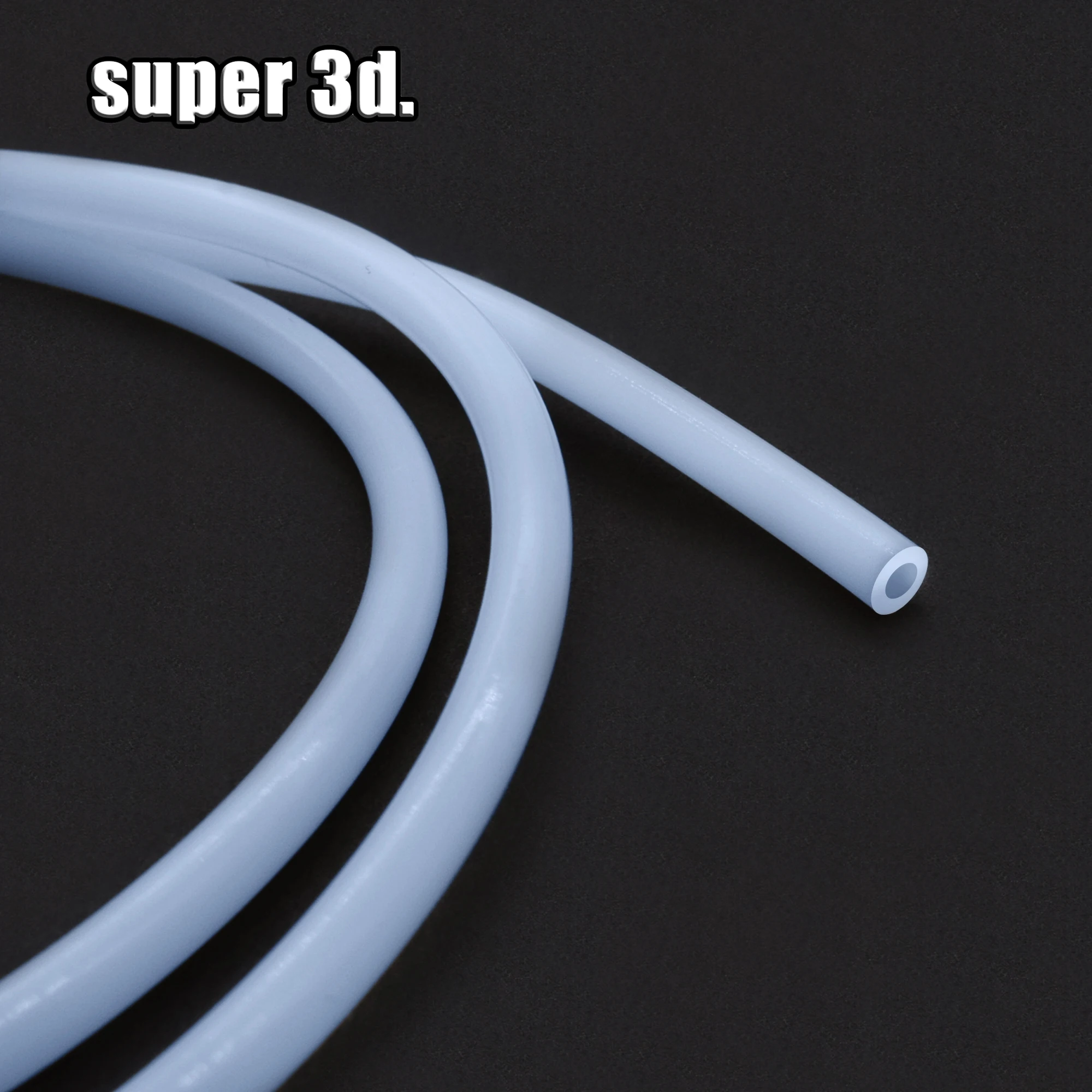 Tubo de PTFE de 1 metro para extrusora Bowden de impresora 3D, compatible con J-Head Hotend V5 V6, para filamento de 1.75mm/3mm, DI 2mm, DE 4mm