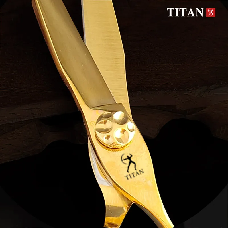 Tijeras de Peluquería TITAN, Tijeras de Barbería Profesionales, Tijeras de Corte para Salón de Belleza, Herramienta de Acero Inoxidable