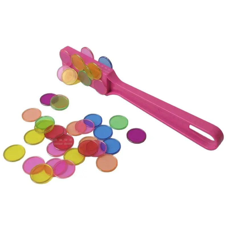 Palo de hoja Circular magnética de Color plástico, juego de experimentos magnéticos de ciencia física, ayuda para enseñanza de aprendizaje de Color Montessori