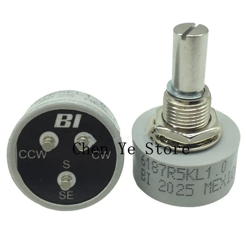 Potenciómetro de plástico conductor de un solo anillo, 100% Original, 6187R, 1K, 2K, 5K, 10K, 6187-138A, LF, R20K, 360 grados ilimitado, 1 unidad, nuevo