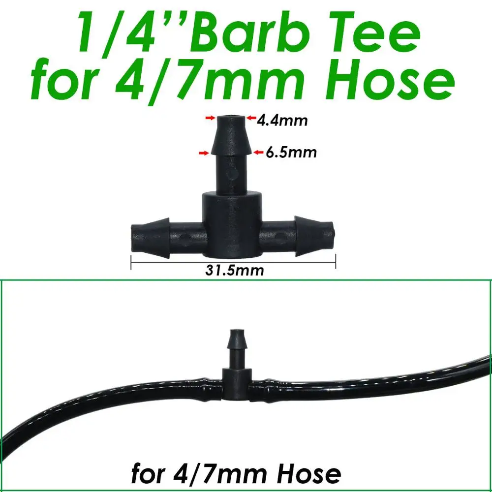 SPRYCLE-conector de 3 vías para riego de jardín, manguera de 100 pulgadas, herramienta de riego por microgoteo para macetas de plantas, 20-1/4 unidades