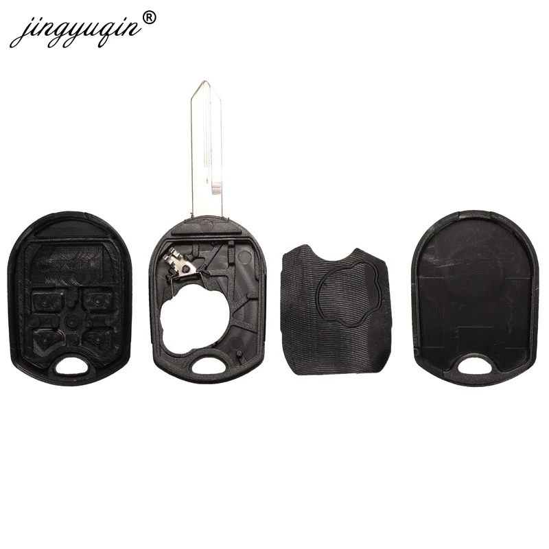 Carcasa de mando a distancia jingyuqin 10 Uds 3/4/5 botones para Ford Edge guarda de explorador Windstar Expedition Mustang para funda de mando a distancia Mazda