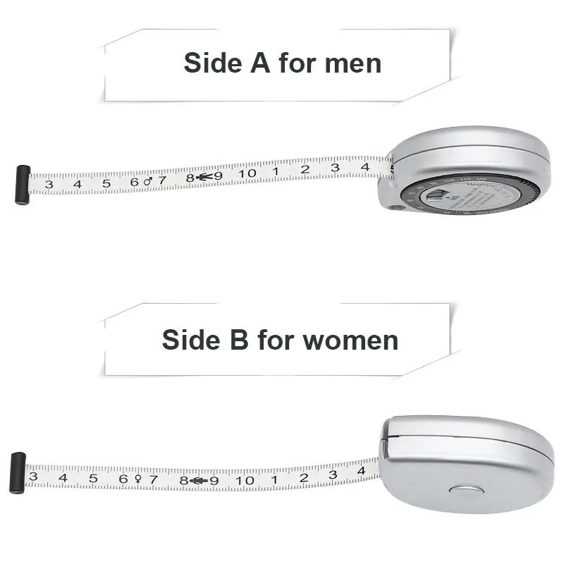 BMI-Cinta métrica de cuerpo suave, regla retráctil de PVC de 150cm, herramientas de Fitness, medida de cintura, perder peso, Fitness, regalo para hombres y mujeres