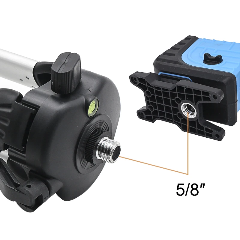 Trípode para nivel láser, altura ajustable de 1200mm, rosca de montaje de 5/8 pulgadas, soporte de trípode de aleación de acero, accesorios de nivel láser