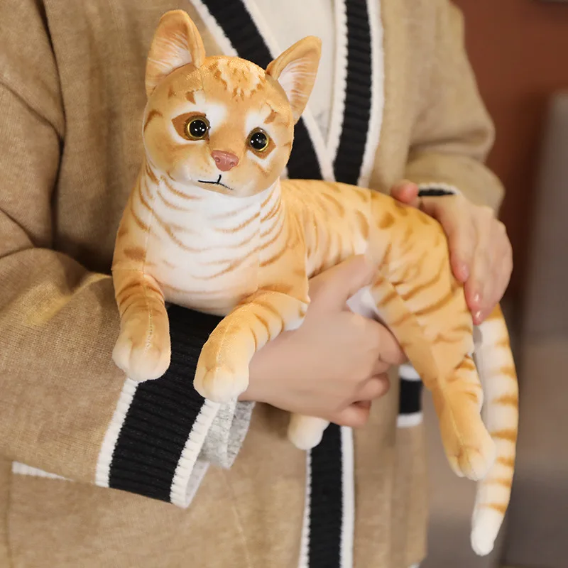 29cm simulación americana Shorthai y gato siamés peluche muñeca realista Animal mascota juguetes para niños decoración del hogar regalo del bebé
