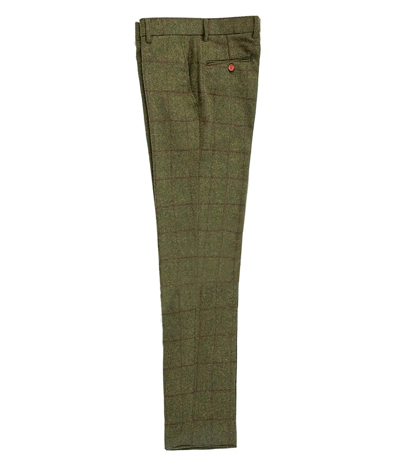 Trajes de 3 piezas para hombre, esmoquin formal de negocios con solapa de muesca para padrinos de boda, esmoquin a cuadros de lana para actividades de fiesta, boda (Blazer + chaleco + pantalón)