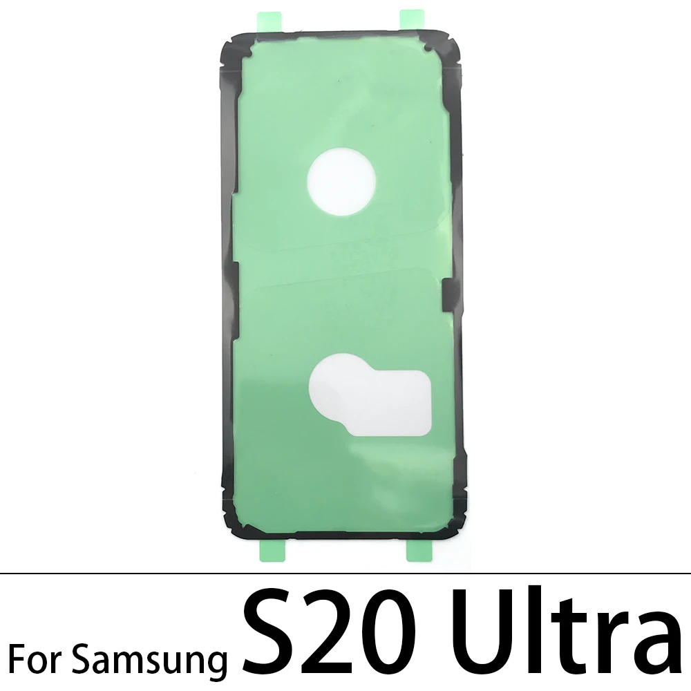 Cubierta trasera para batería, pegatina para puerta, cinta adhesiva impermeable para Samsung S10 S10E S20 S21 S22 S23 Plus Ultra Fe