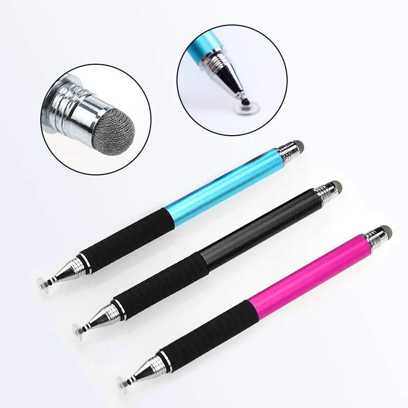 Lápiz óptico pantalla capacitiva disco fibra táctil lápiz puntas de repuesto dibujo escritura punta lápiz cabeza Universal para teléfono inteligente