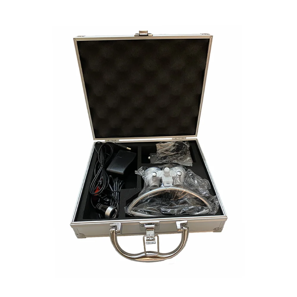 Lupa Binocular Dental, lámpara de cabeza para operación Médica Quirúrgica, faro LED, 3,5x