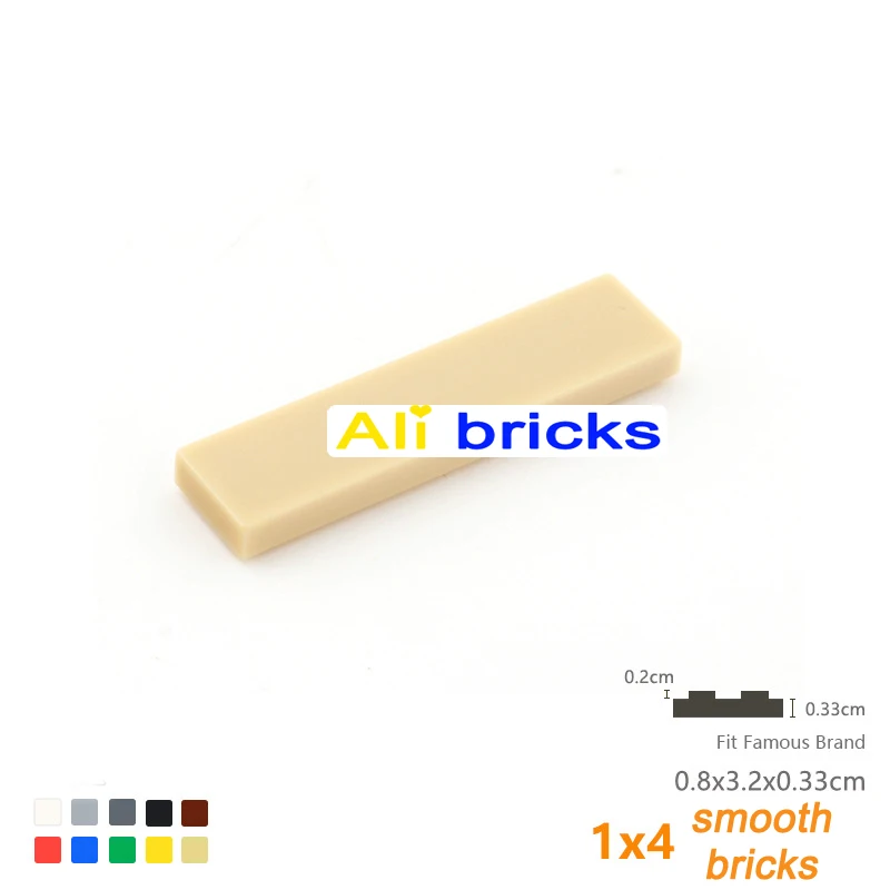 25 uds 1x4 tamaño creativo educativo MOC DIY 2431 bloques de construcción figura azulejo de cerámica ladrillos azulejos planos lisos juguetes para niños